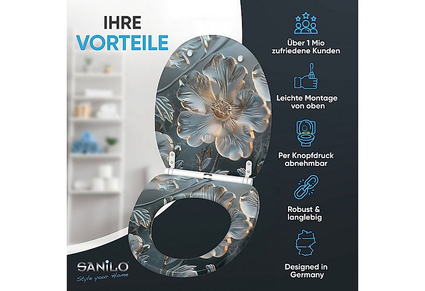 Sanilo WC-Sitz mit Absenkautomatik & Top Fix in vielen Designs, hochwertig, günstig online kaufen