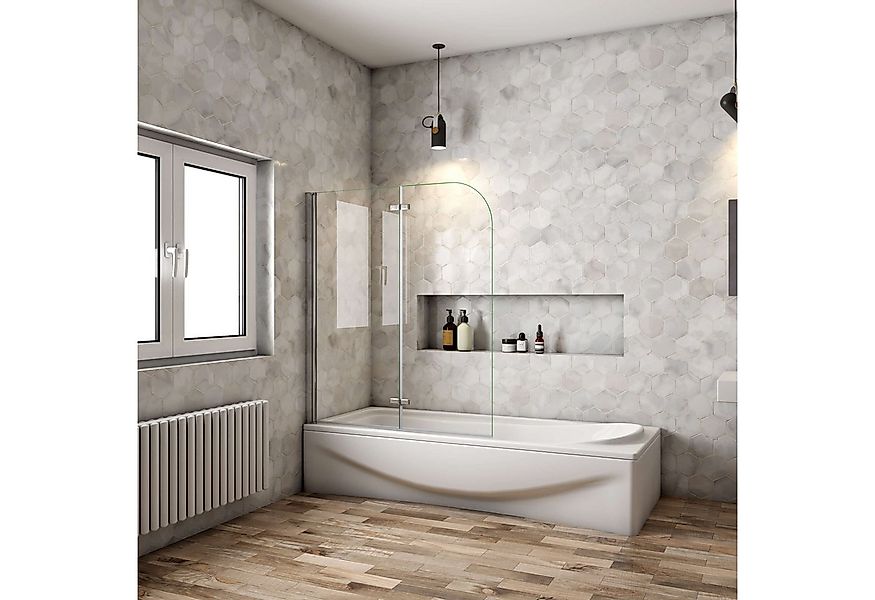 Duschparadies Badewannenfaltwand 6cm Duschabtrennung Faltwand Badewannenauf günstig online kaufen