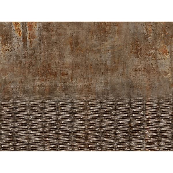 Rasch Digitaltapete Factory IV 429770 Beton Rostbraun 3 m x 4 m günstig online kaufen