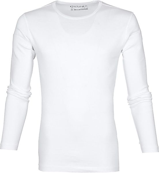 Garage Basic T-shirt Longsleeve Weiß - Größe L günstig online kaufen