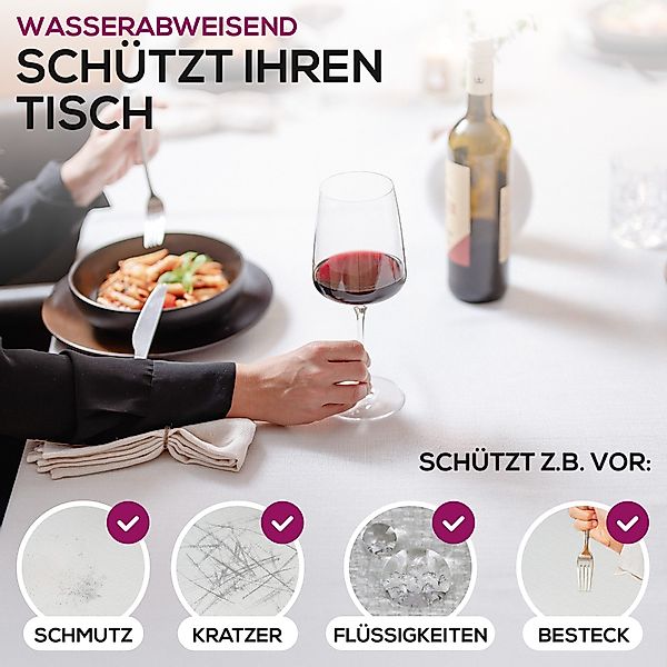 Beautex Tischdecke Elegante Tischdecke Edel Leinenoptik, günstig online kaufen