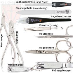 3 SCHWERTER Maniküre-Etui Nagelpflege, Maniküre Set günstig online kaufen