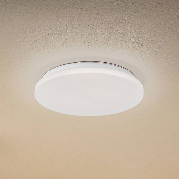 Lindby LED-Außendeckenleuchte Kirkola, 4000 K, Ø 34 cm, weiß günstig online kaufen