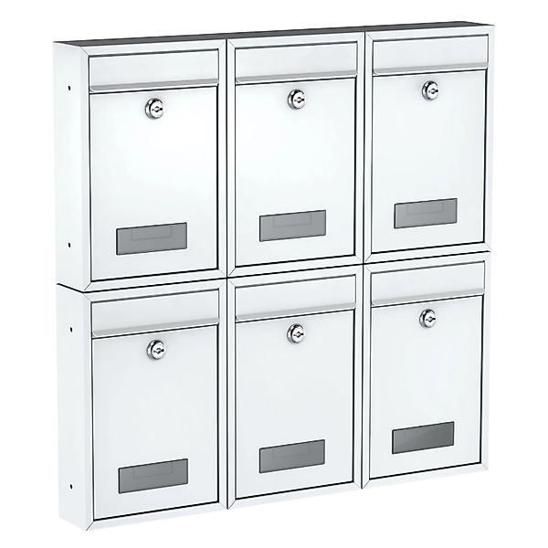 Basi - Briefkasten - SET - 6x BK 100M - Matt Weiß - 6x2170-1300 günstig online kaufen
