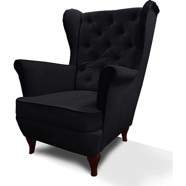 Beautysofa Ohrensessel Sessel FALCO Chesterfield Wohnzimmersessel günstig online kaufen