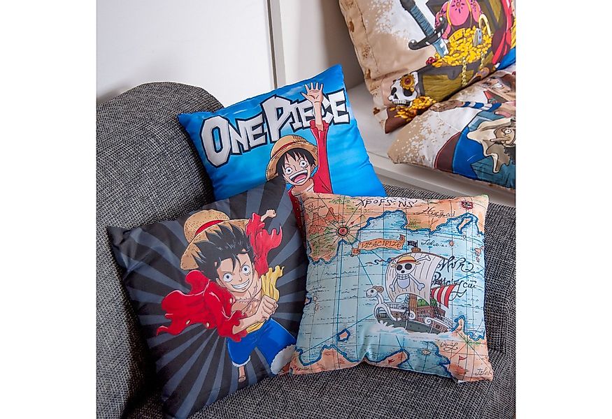 Dekokissen One Piece, hochfarbig bedruckt günstig online kaufen
