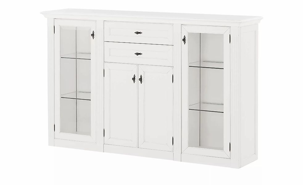 maison bleue Highboard  Petit Chalet ¦ weiß ¦ Maße (cm): B: 192 H: 119 T: 4 günstig online kaufen