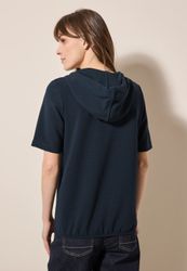 Cecil Kapuzenshirt aus softem Materialmix günstig online kaufen
