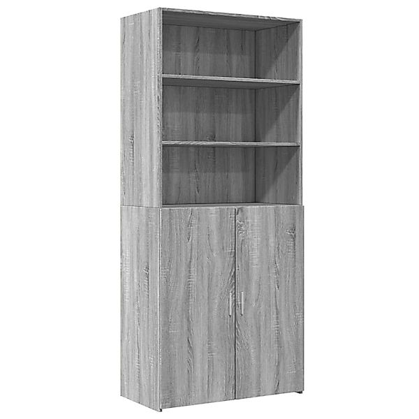 vidaXL Highboard Grau Sonoma 80x42,5x185 cm Holzwerkstoff 3281383 günstig online kaufen