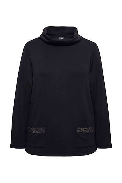 Ulla Popken Sweatshirt Sweatshirt Ziersteintaschen Boxy günstig online kaufen