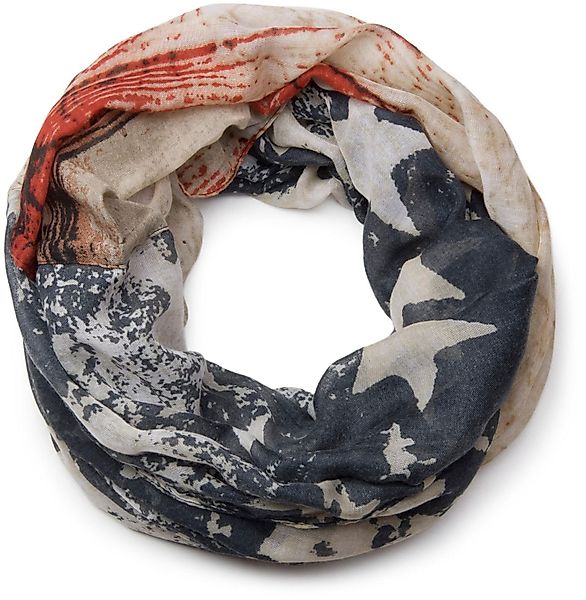 styleBREAKER Loop Loop mit Vintage Sterne günstig online kaufen