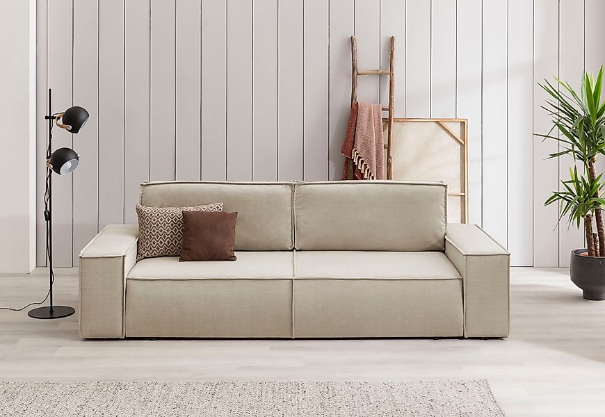 Home affaire 3-Sitzer SHERWOOD Schlafsofa (257cm) günstig online kaufen