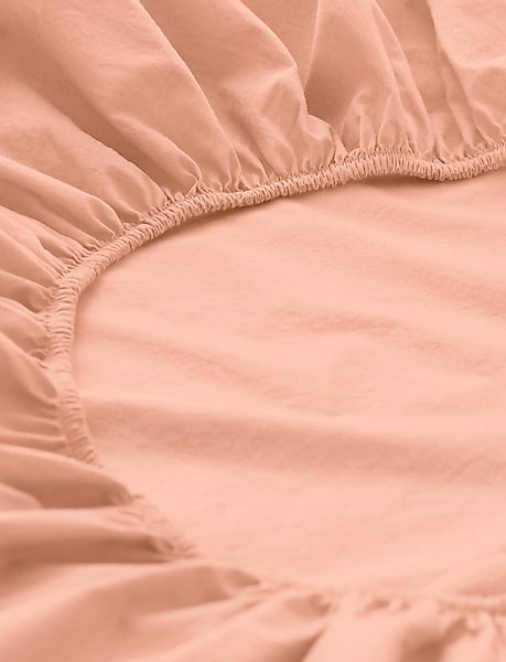 hessnatur Perkal Spannbettlaken aus Bio-Baumwolle - orange - Größe 140-160x günstig online kaufen