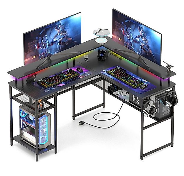 Mihtrov Schreibtisch Gaming Tisch Eckschreibtisch L Form 136 x 118 x 75cm ( günstig online kaufen