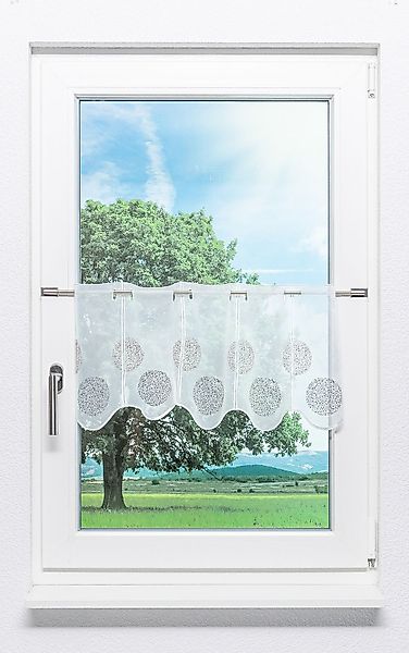 LYSEL® Scheibengardine Kringel Muster, (1 St), günstig online kaufen