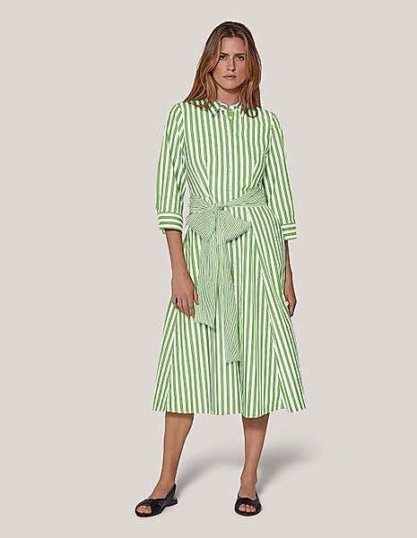 MADELEINE Midikleid Gestreiftes Hemdblusenkleid mit Bindeschärpe günstig online kaufen