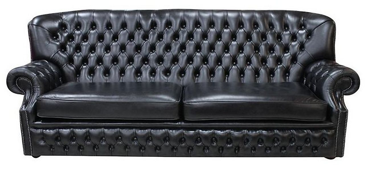 Xlmoebel 4-Sitzer Chesterfield Ledersofa mit hoher Rückenlehne und Polsteru günstig online kaufen