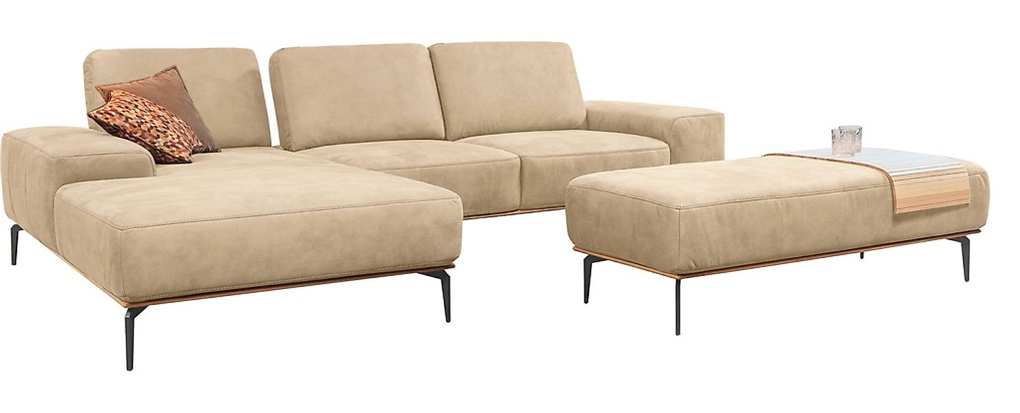 W.SCHILLIG Ecksofa "run, Designsofa mit tollem Sitzkomfort, bequem, L-Form" günstig online kaufen