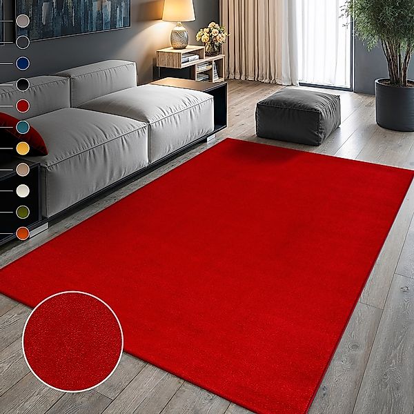 Sanat Teppich "UNI, auch als Läufer- und Rundgrößen erhältlich" rechteckig günstig online kaufen