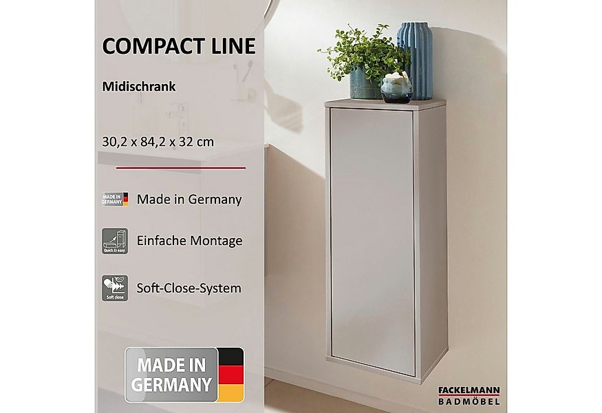 FACKELMANN Midischrank Midischrank, Badschrank, Badezimmerschrank, Stauraum günstig online kaufen
