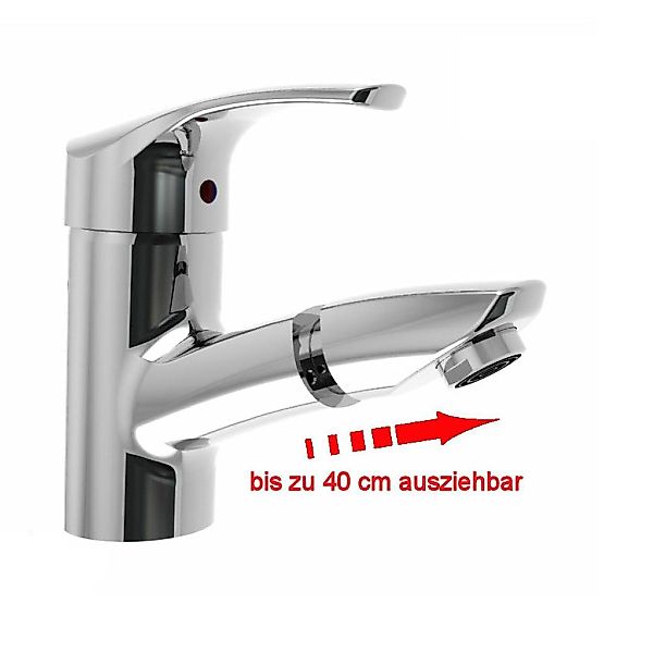 heinrichschulte Waschtischarmatur ascona_1 Waschtischarmatur, ausziehbar mi günstig online kaufen