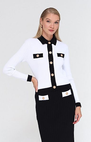 Passioni Strickjacke im Breitripp-Design günstig online kaufen