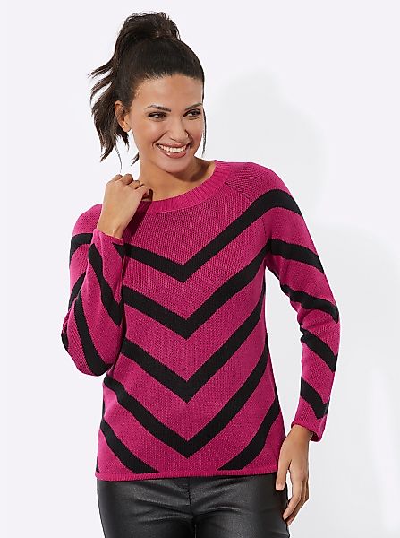Sieh an! Strickpullover Jacquard-Pullover günstig online kaufen
