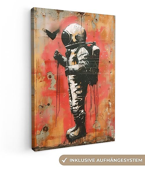 OneMillionCanvasses® Leinwandbild Graffiti - Astronaut - günstig online kaufen