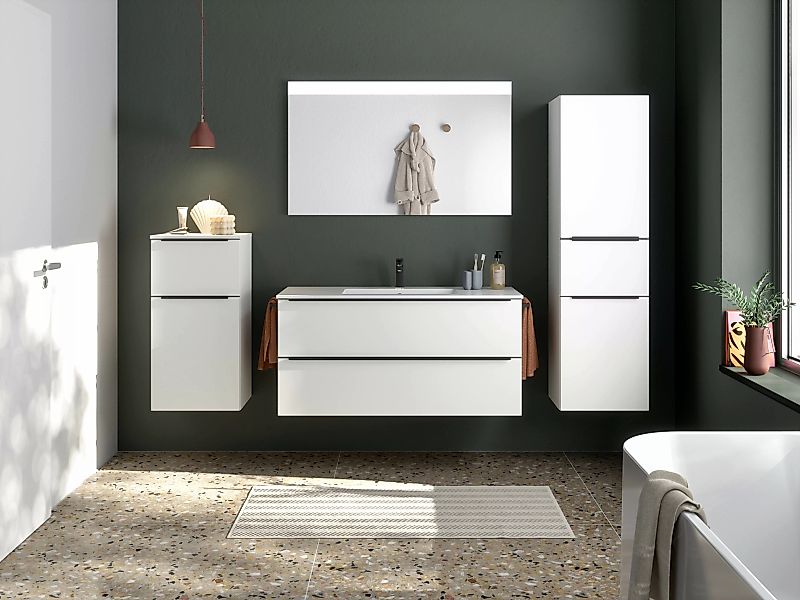 nobilia® Badmöbel-Set »Levere«, (2 St., vormontiert, mit Soft-Close), inkl. günstig online kaufen