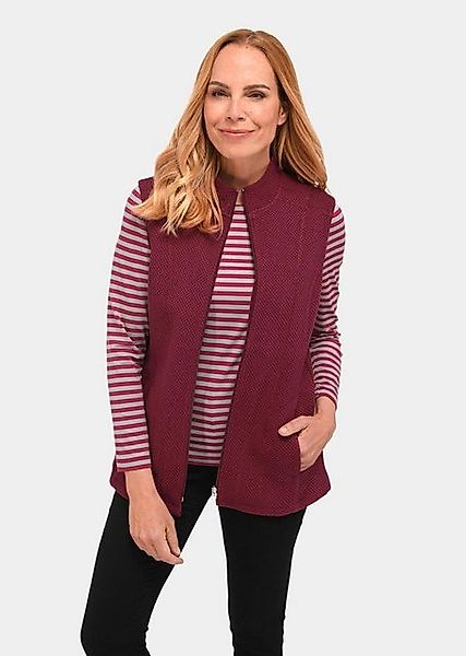 GOLDNER Kurzweste Bequeme Struktur-Jerseyweste günstig online kaufen