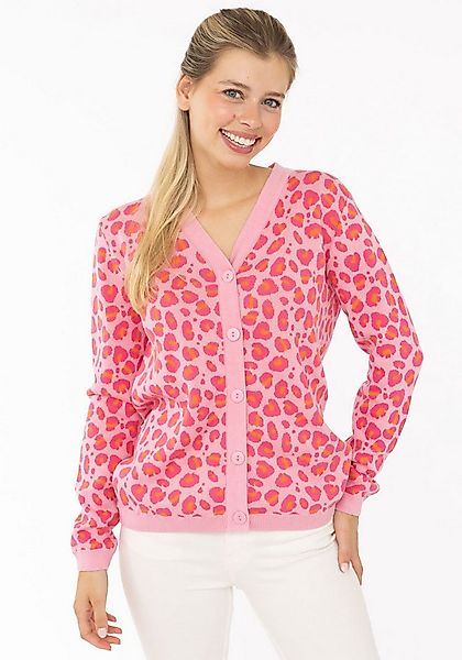 Zwillingsherz Strickjacke "Gestrickter-Leo" mit Knöpfen, mit Leomuster aus günstig online kaufen