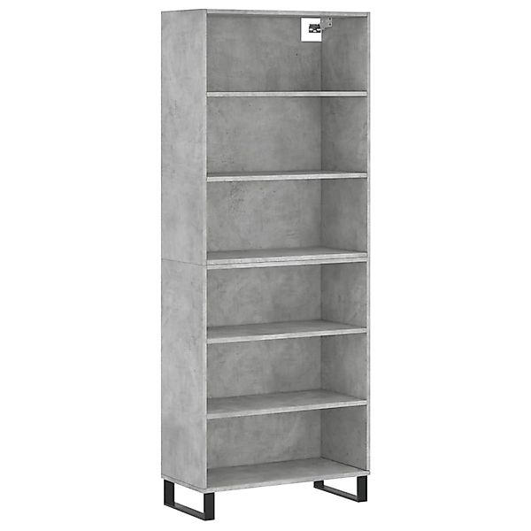 vidaXL Highboard Betongrau 69,5x32,5x180 cm Holzwerkstoff 3189601 günstig online kaufen