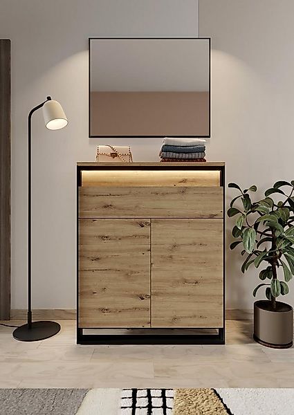 Compleo Garderoben-Set (Kommode und Spiegel), Modern Set günstig online kaufen