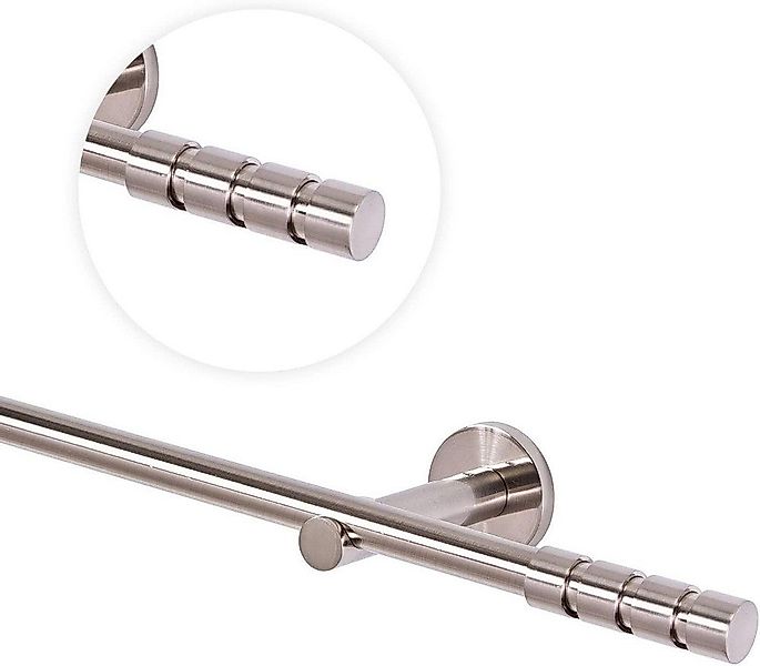 MDEKOR Gardinenstange Vorhangstange 16mm, 1-läufig, Wandmontage, günstig online kaufen