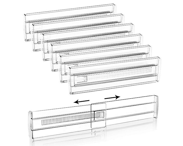Heyork Schubladeneinsatz 6 Stück Schubladentrenner Verstellbar 28.8-50cm fü günstig online kaufen
