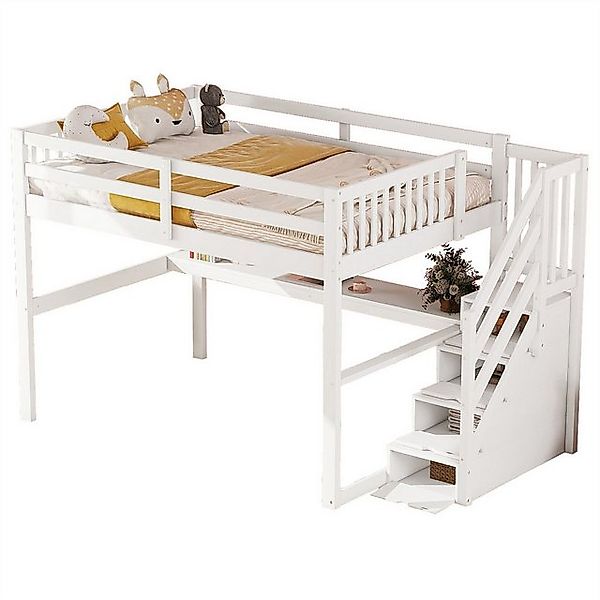 autolock Kinderbett Hochbett,140x 200,Kinderbett mit Stauraumschubladen,Sch günstig online kaufen