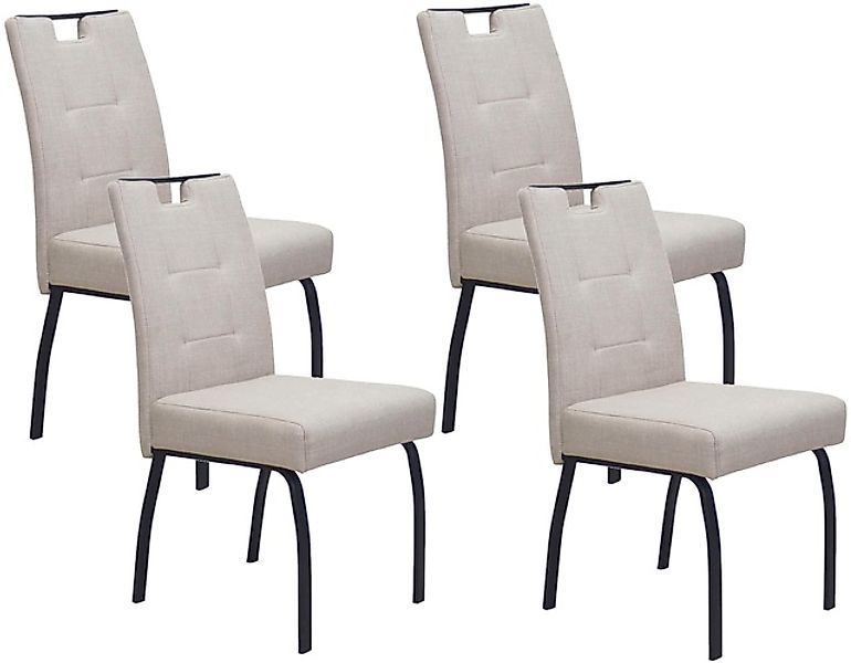 HELA 4-Fußstuhl »LINZ, Esszimmerstuhl, Komfortstuhl« (Set) 4 Stk.XL-Sitz,el günstig online kaufen