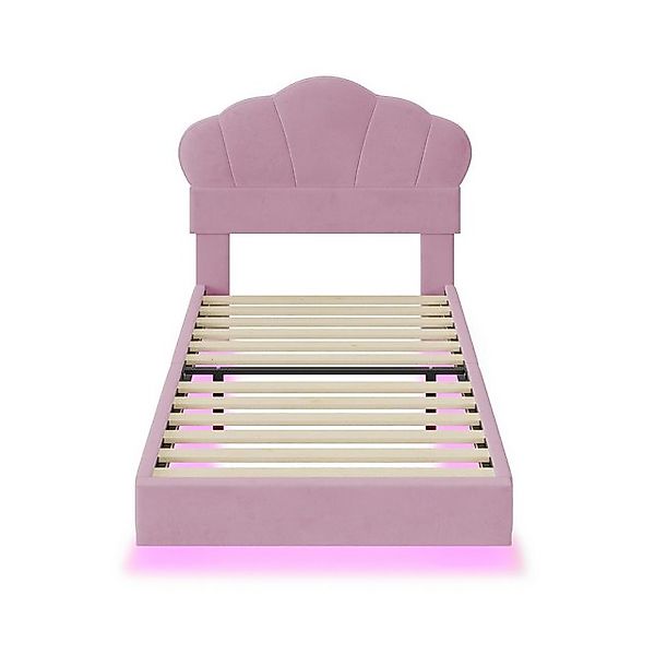 Gotagee Polsterbett Jugendbett 90x200cm mit LED Kinderbett flaches Bett Sam günstig online kaufen