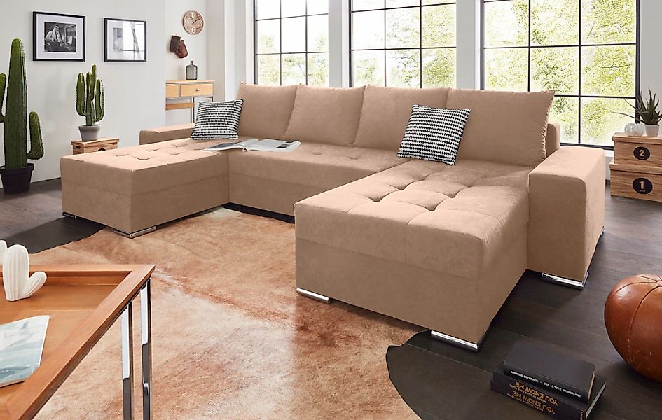 COLLECTION AB "Josy XL U-Form, Breite: 313 cm" mit Bettfunktion, Bettkasten günstig online kaufen