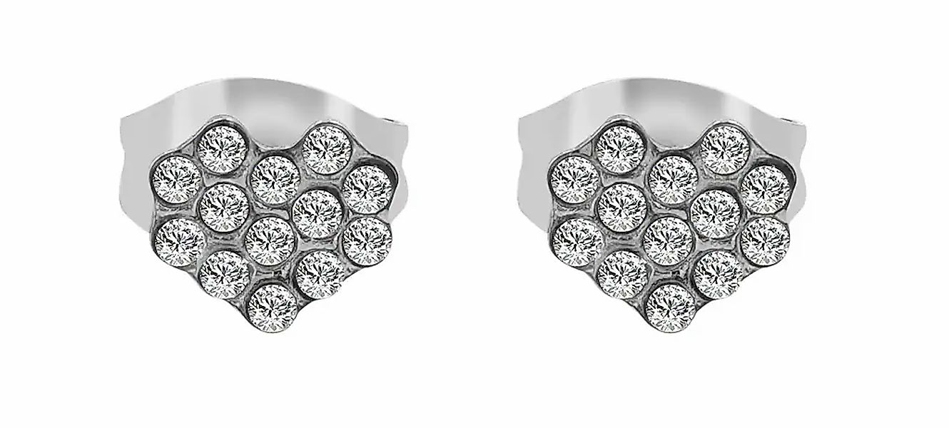 Adelia´s Paar Ohrhänger "Damen Ohrringe – Ohrstecker aus Edelstahl mit Stra günstig online kaufen