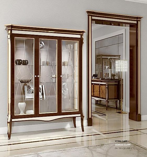 JVmoebel Vitrine Vitrine Mit Türen Schränke Vitrinen Schrank Wohnzimmer Hol günstig online kaufen