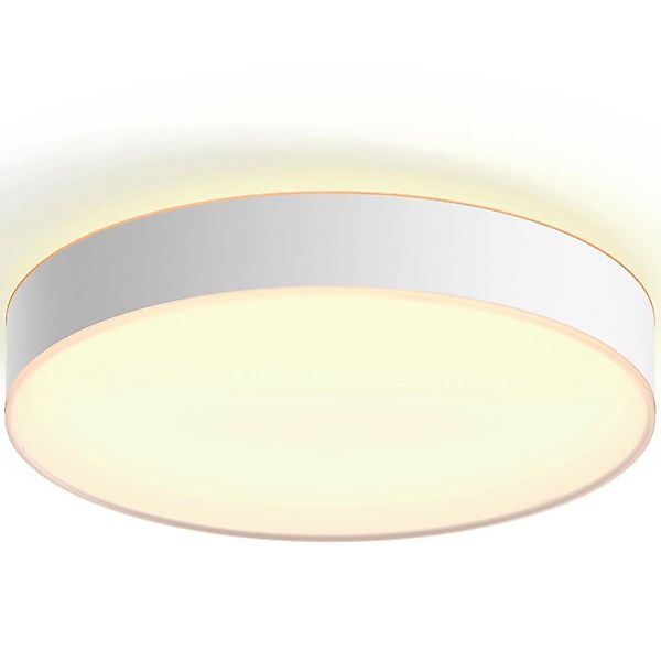 Philips Hue Deckenleuchte Enrave L White Ambiance Weiß 3.300 lm inkl. Dimme günstig online kaufen