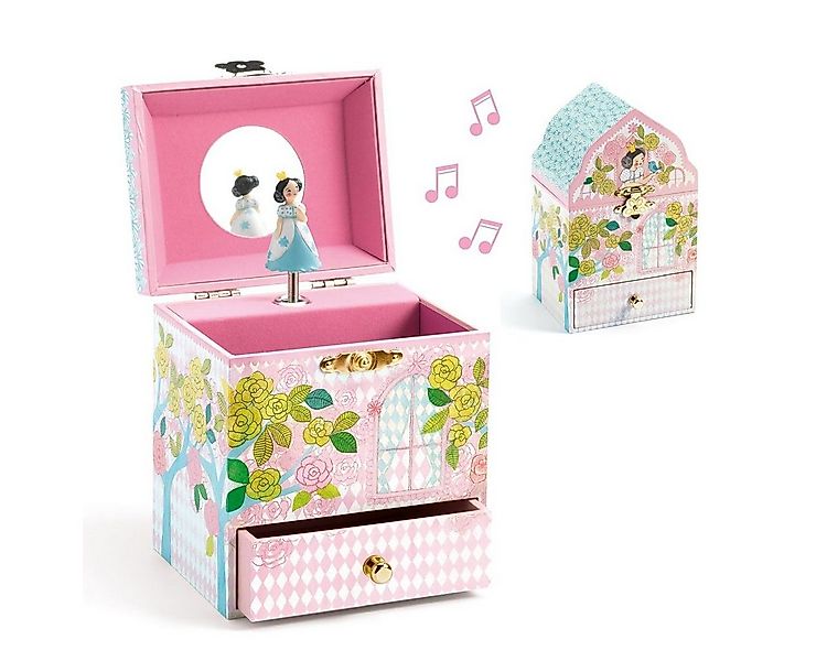 DJECO Schmuckkasten Musik Schmuckkästchen zauberhafter Palast Schmucketui günstig online kaufen