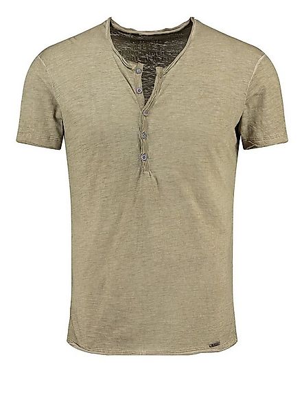 Key Largo Henleyshirt Lemonade vintage Look uni Basic MT00122 mit Knopfleis günstig online kaufen