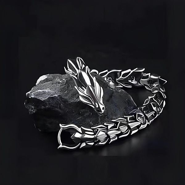 THE FASHION HOUSE Edelstahlarmband Edelstahl Drache günstig online kaufen