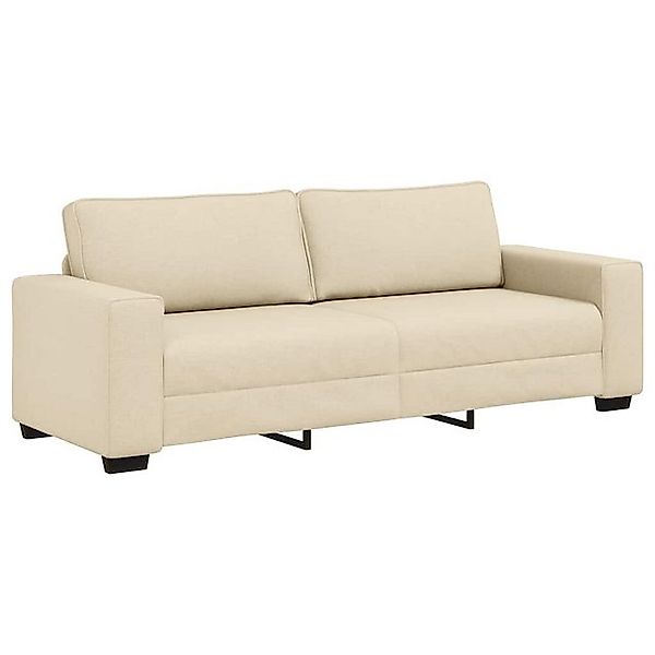 vidaXL Sofa 3-Sitzer-Sofa Creme 180 cm Stoff günstig online kaufen