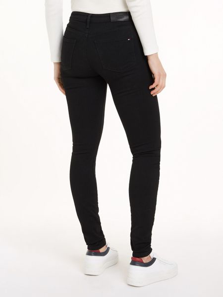 Tommy Hilfiger Skinny-fit-Jeans "COMO SKINNY RW BLACK" mit Tommy Hilfiger L günstig online kaufen