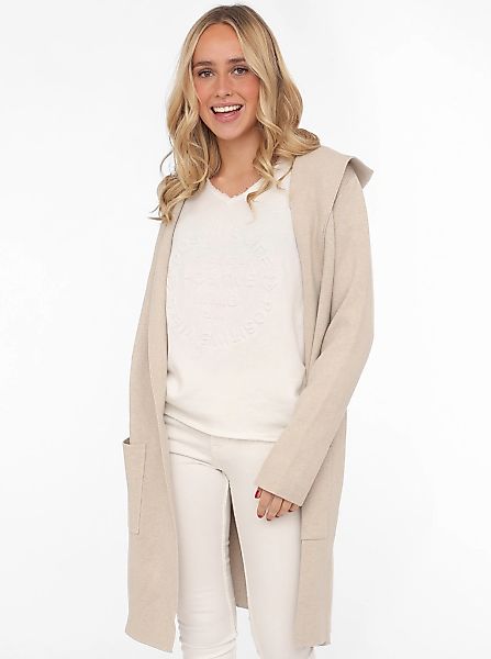 Zwillingsherz Cardigan, Kapuze, Taschen, Langarm, ohne Verschluss günstig online kaufen