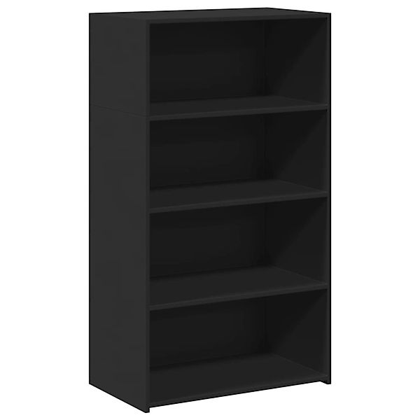 vidaXL Highboard Schwarz 70x41x124 cm Holzwerkstoff 846405 günstig online kaufen