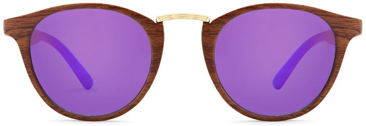 styleBREAKER Sonnenbrille Panto Sonnenbrille Holz Optik günstig online kaufen